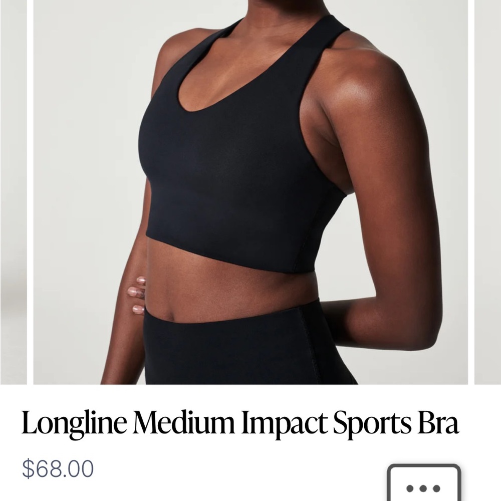 Navy Blue Spanx Longline Sports Bra